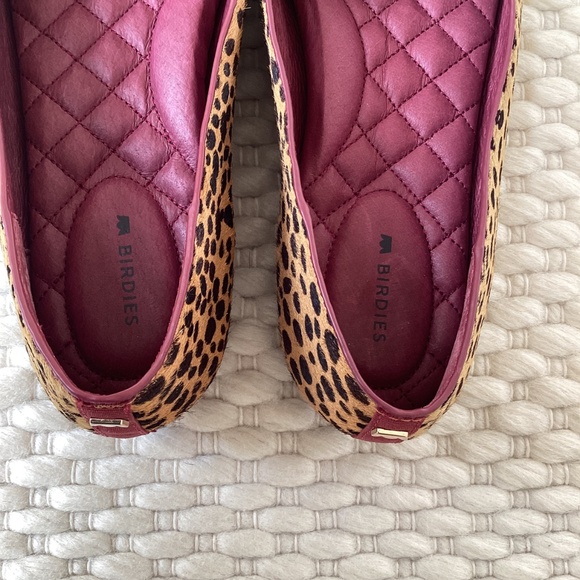 Birdies The Goldfinch Mini Cheetah Tipped Calf Hair Size 8 Ballet Flat Shoe NWOT - Picture 6 of 6